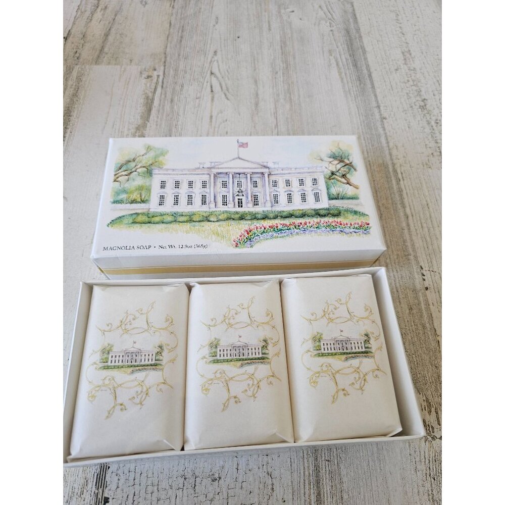 White House magnolia‎ soap set historical association new